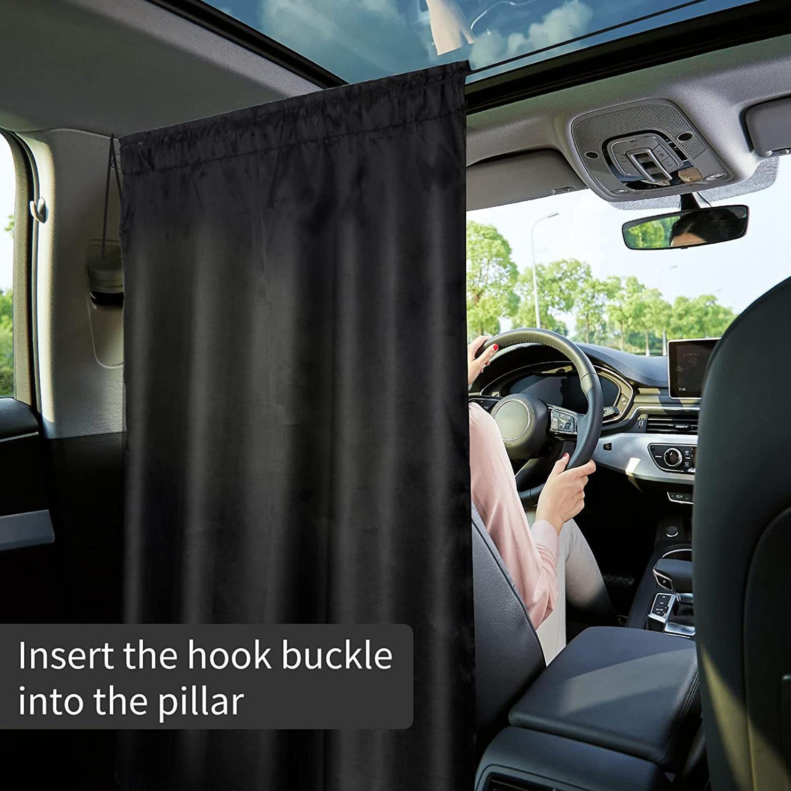 Car Privacy Curtains Portable Blackout Accessories for  Sleeping RV Van Sedan
