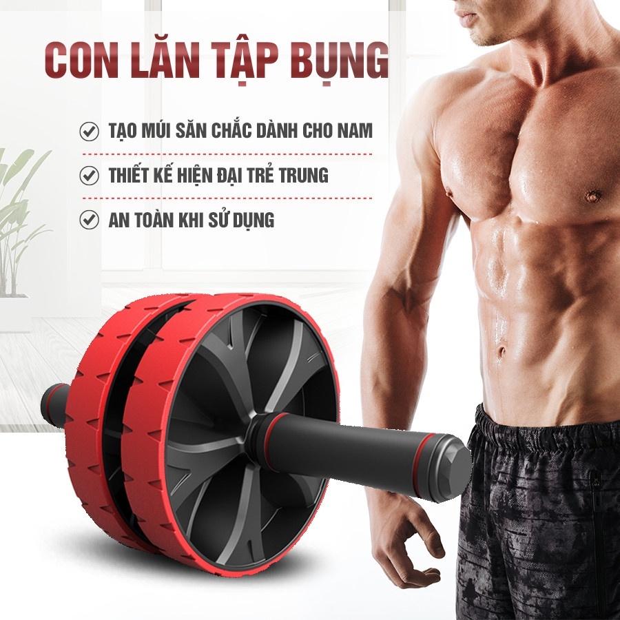 CON LĂN TẬP BỤNG 2 BÁNH, CON LĂN TẬP THỂ DỤC THỂ THAO TRONG NHÀ, SĂN CHẮC CƠ BỤNG