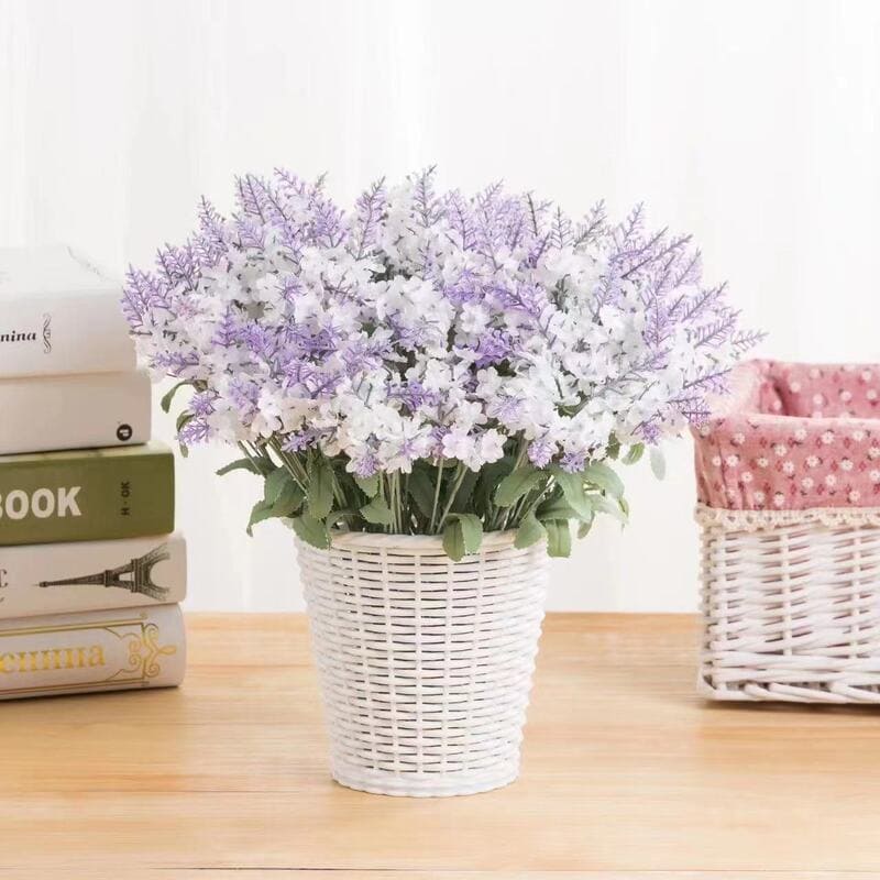 Cành Hoa giả, Hoa lavender trang trí để bàn làm việc