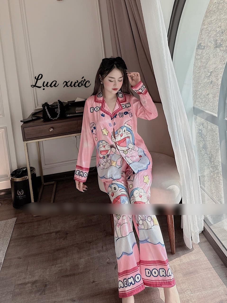 Đồ bộ lụa xước thiết kế
