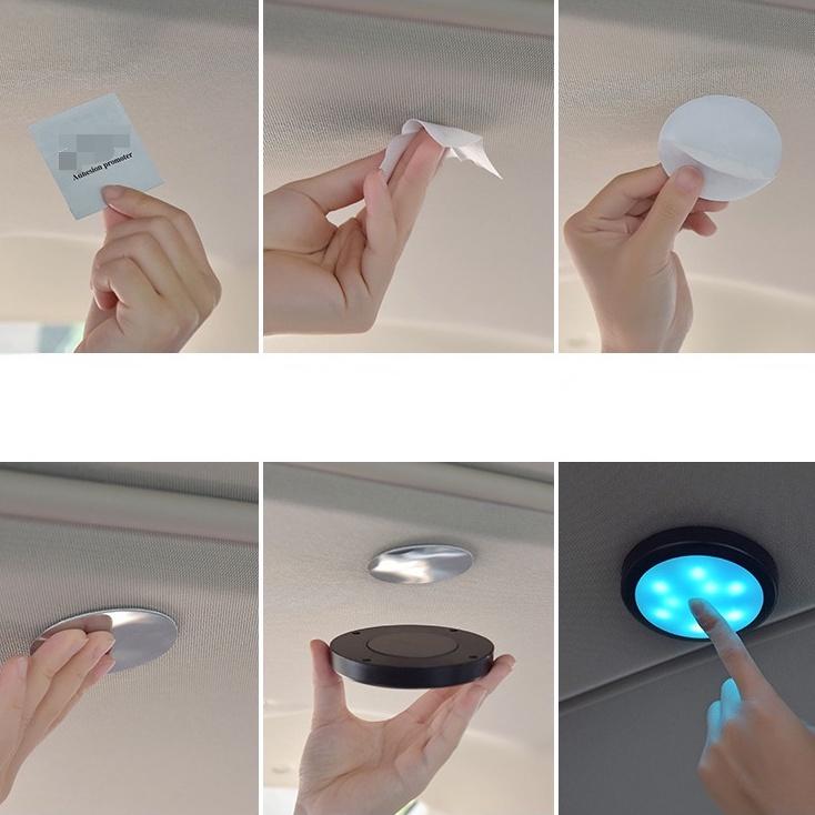 Đèn led Đọc Sách Nhiều Màu Sắc Điều Khiển Bằng Giọng Nói Trang Trí Nội Thất Xe Hơi