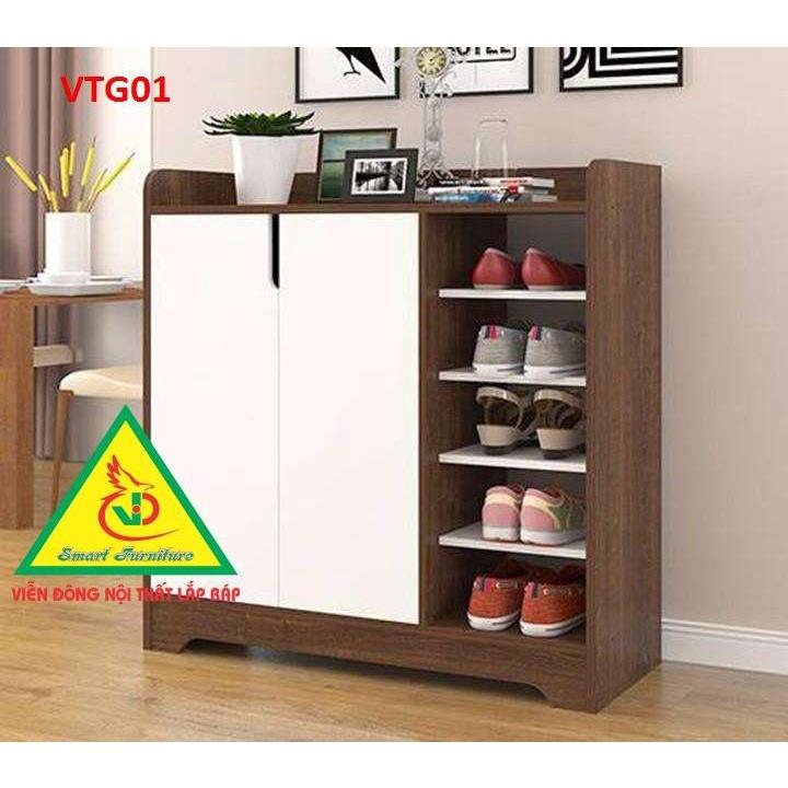 Tủ Giày Hiện Đại Nhiều Ngăn Để Giày, Tiết Kiệm Diện Tích VTG01- Nội thất lắp ráp Viendong Adv
