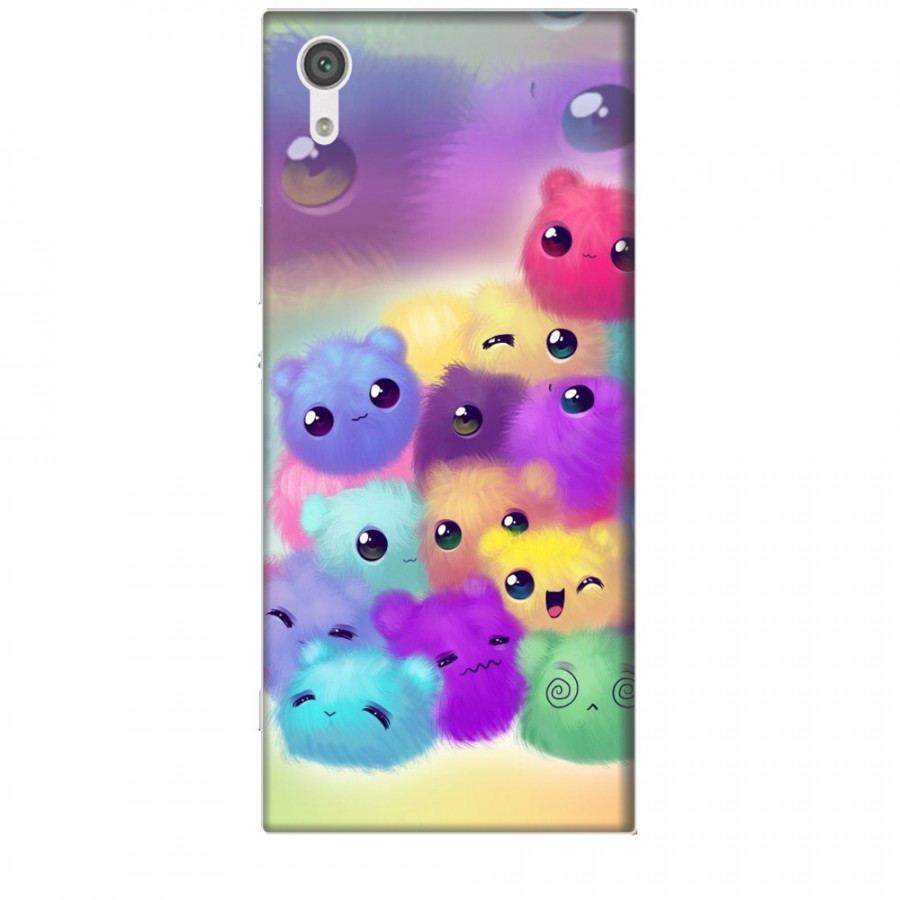 Ốp lưng dành cho điện thoại SONY XA1 Mèo Con Ngũ Sắc