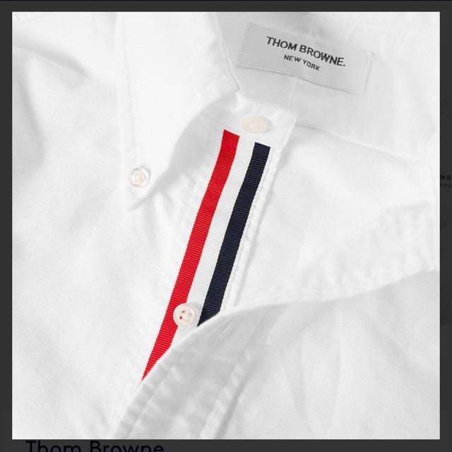 THOM BROWNE SHIRT - Áo sơ mi Thom Browne Classic Grosgrain Placket Oxford