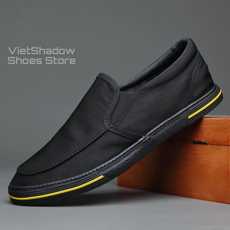 Slip on nam - Giày lười vải nam cao cấp BAODA - Vải polyester (gió) 4 màu tuyệt đẹp - Mã 20062