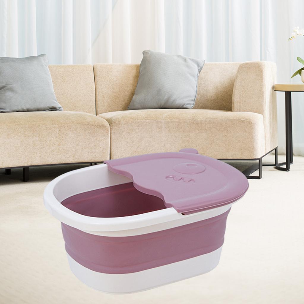Folding Foot Basin with Pebble Massage Feet Soaker Massage Tubfoot Care