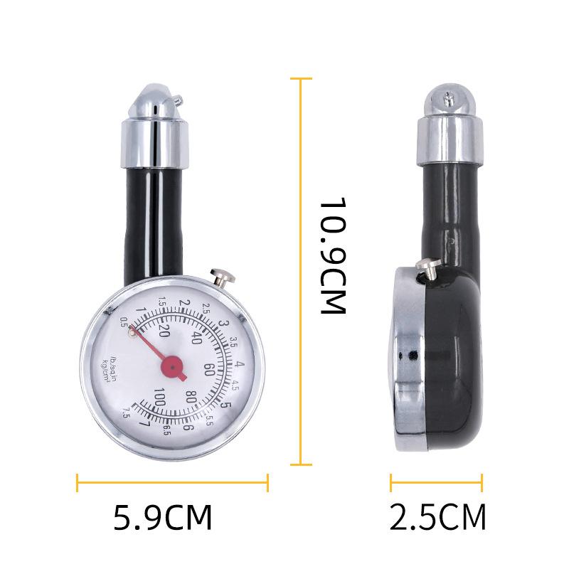 Đặc biệt độ chính xác cao đo áp suất lốp ô tô đóng hộp đồng hồ đo áp suất lốp kim loại đồng hồ đo áp suất lốp đồng hồ đo áp suất giảm phát lốp phong vũ biểu