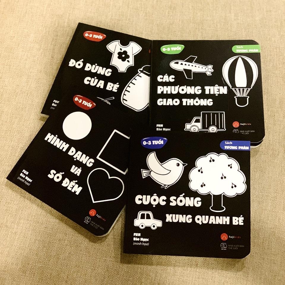 Sách Tương Phản - Bồi Cứng Dành Cho Các Bé Từ 0-3 Tuổi - Bản Quyền