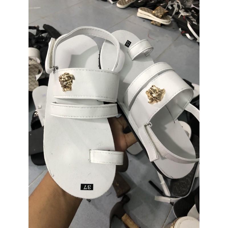 Sandals nữ đế trắng quai trắng siae từ 35 đến 40 nữ khác size ib chọn thêm