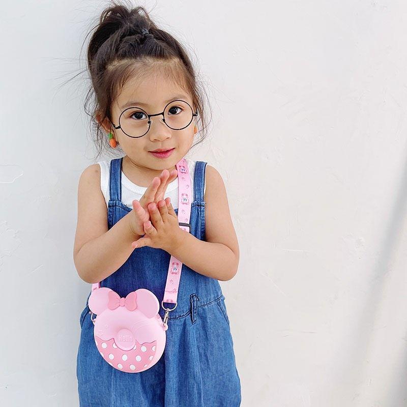 Túi , Ví đeo chéo nhỏ xinh cho bé , Chất liệu cao su non ,mềm và an toàn