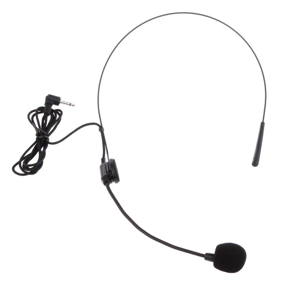 Back Electret Unidirectional Headworn Microphone with Bending Type Plug