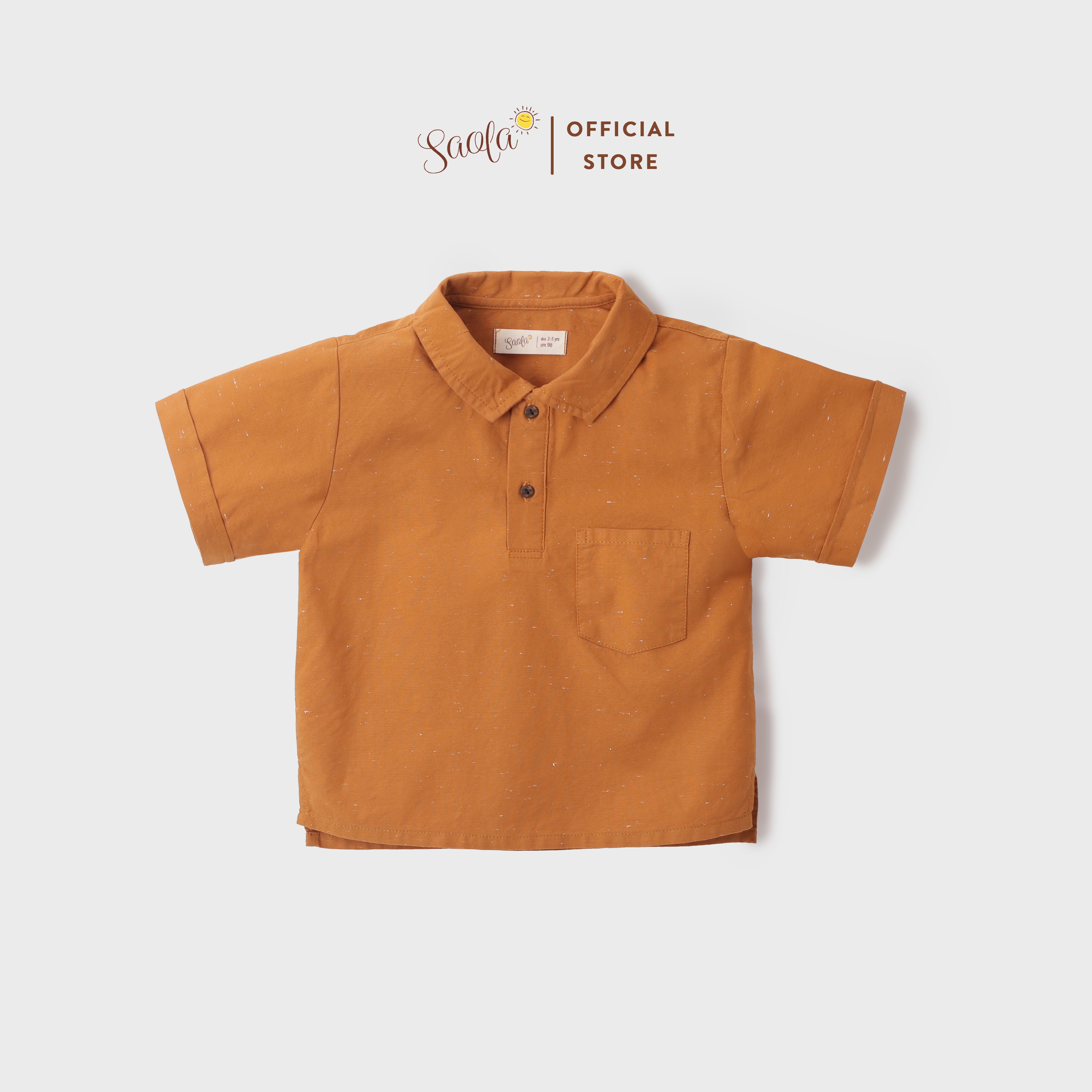 Áo Sơ Mi Oxford Cho Bé Trai Phong Cách Hàn Quốc Dễ Thương - ELFIN SHIRT - TOC008 - SAOLA KIDS CLOTHING
