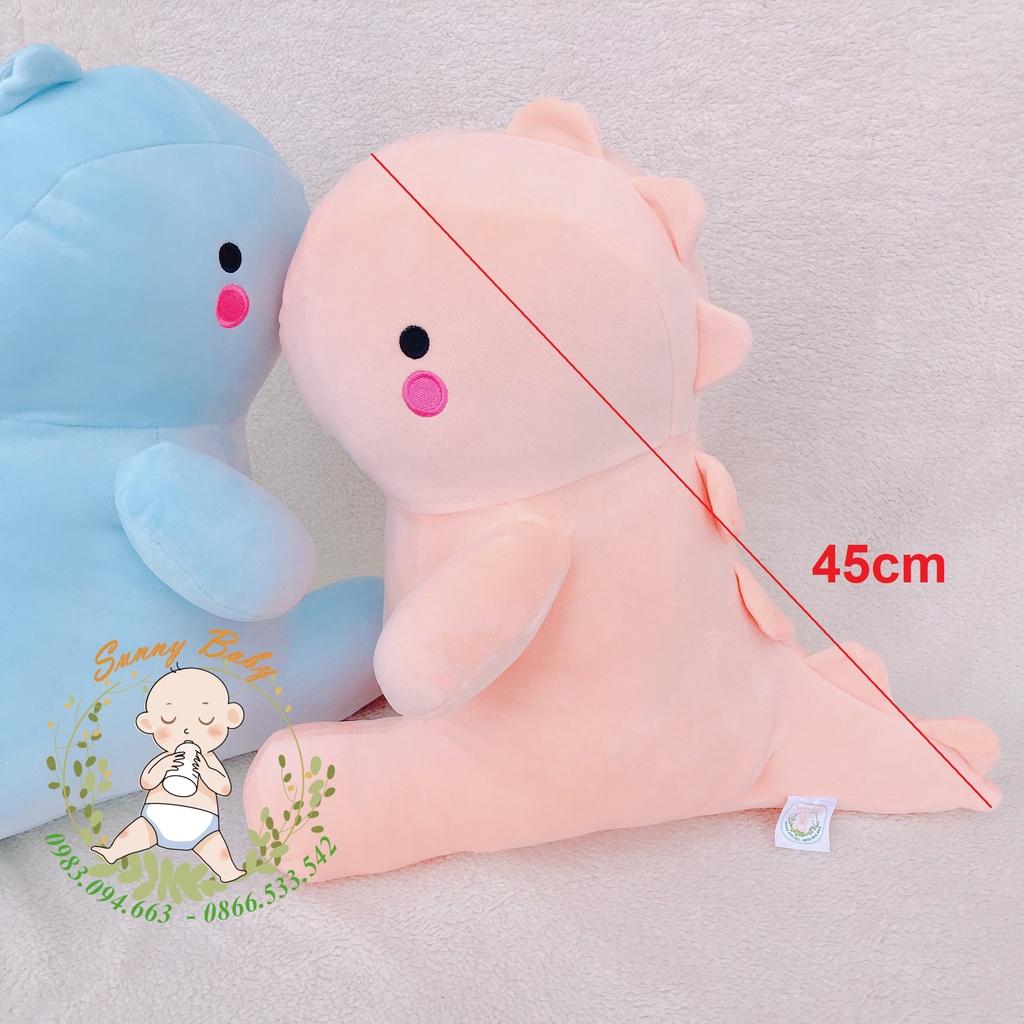 Gấu Bông Khủng Long Giá Rẻ Nhất - Khủng Long Nhồi Bông Béo Mập 45cm Mềm Mịn Cute - Bông Gòn 100% Cao Cấp An Toàn Cho Bé