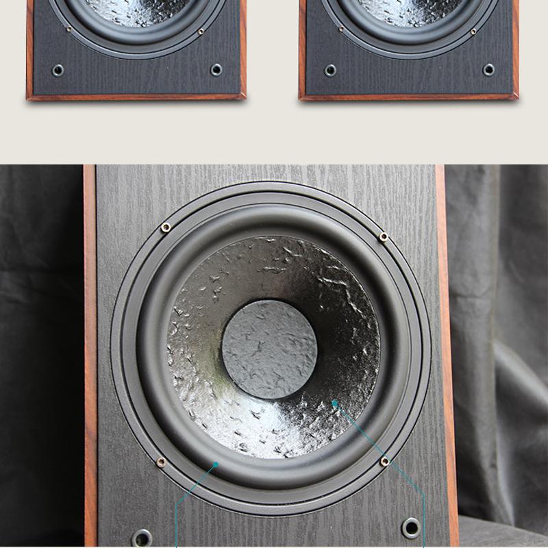 Giá sách 8 inch Loa thụ động Hifi Độ trung thực cao Mặt trước Sốt tại nhà Loa Rạp hát tại nhà Hộp âm thanh Loa máy tính để bàn 150W Màu sắc: Một cặp