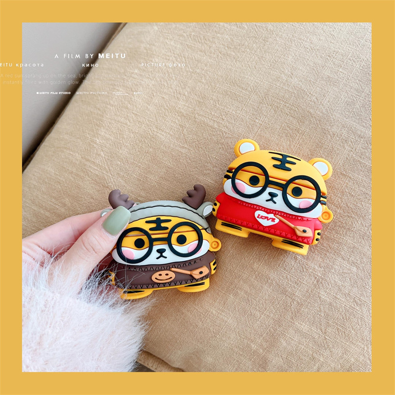 Bao Case Cho Airpods 1&amp;2 / Airpods Pro / Airpods 3 Hình Hổ Con - Hàng Chính Hãng