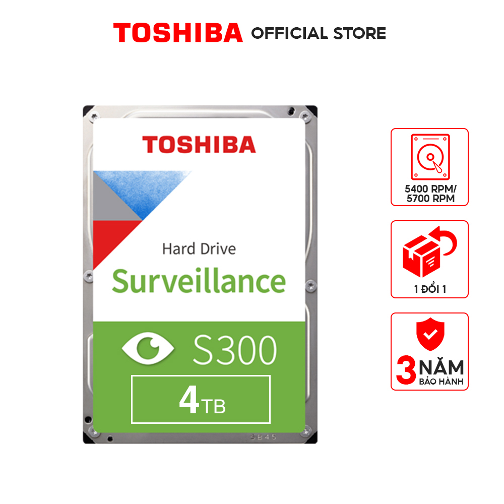 Ổ cứng Camera Toshiba S300 Hàng Chính Hãng