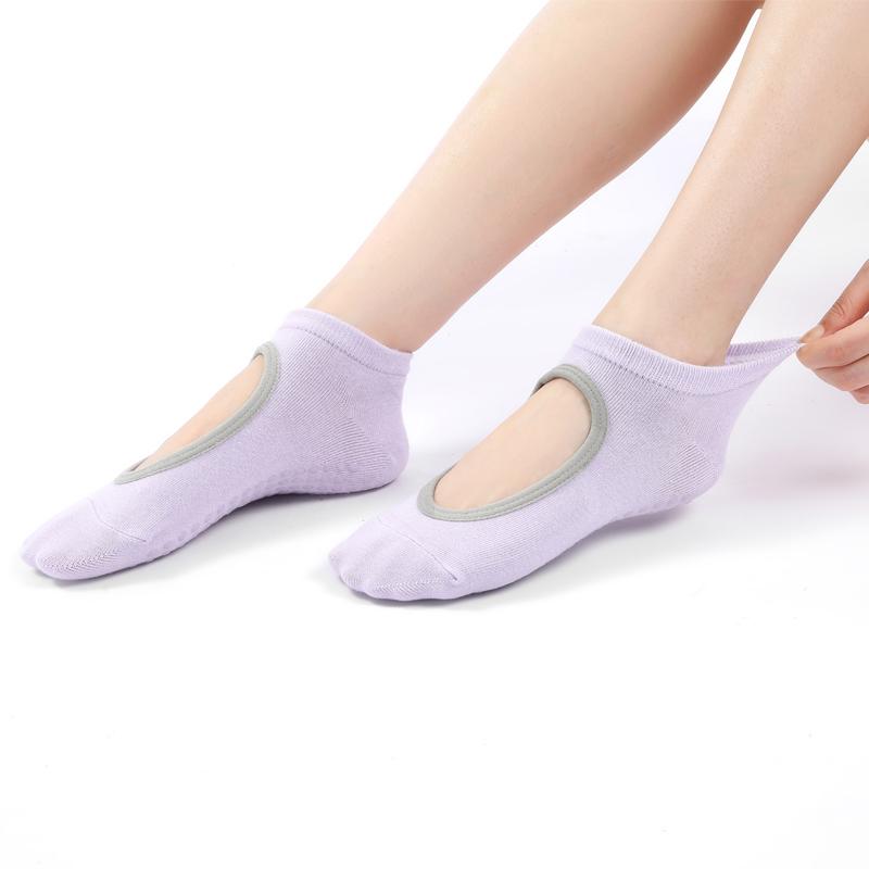 Vớ Yoga cho phụ nữ không bị trượt chống trượt Color: B-Black Size: EUR 35-40 US 4.5-8.5