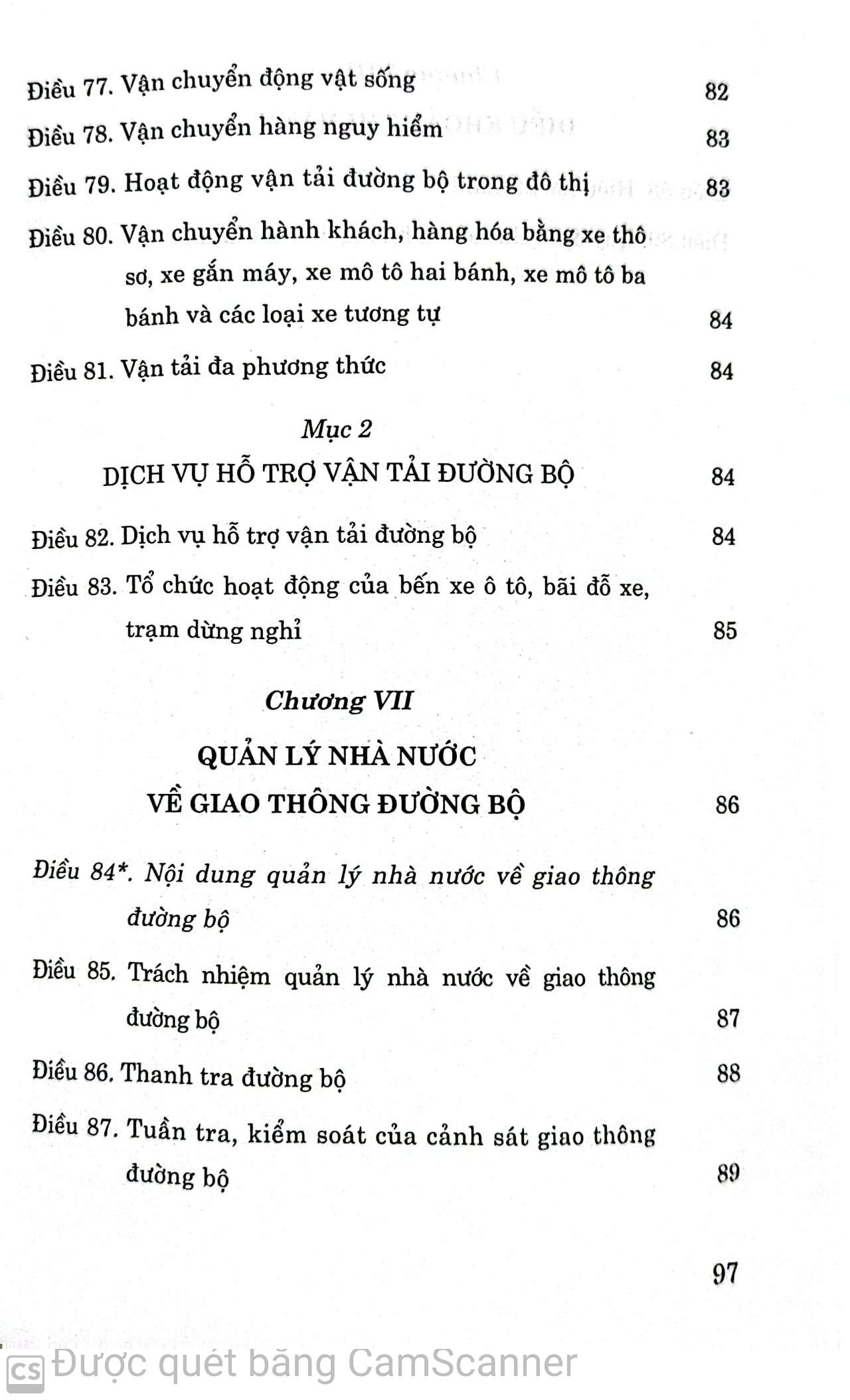 Luật giao thông đường bộ