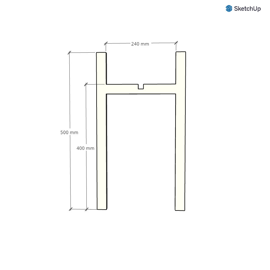 Kệ gỗ để chậu cây - Cho chậu đường kính 22 - 24 cm