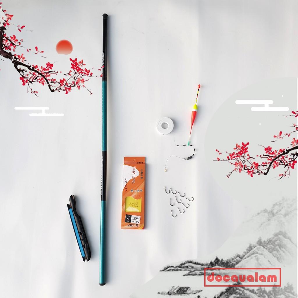 Bộ cần câu tay giá rẻ 2m7 + bộ dây câu, phao câu, chì câu, lưỡi câu