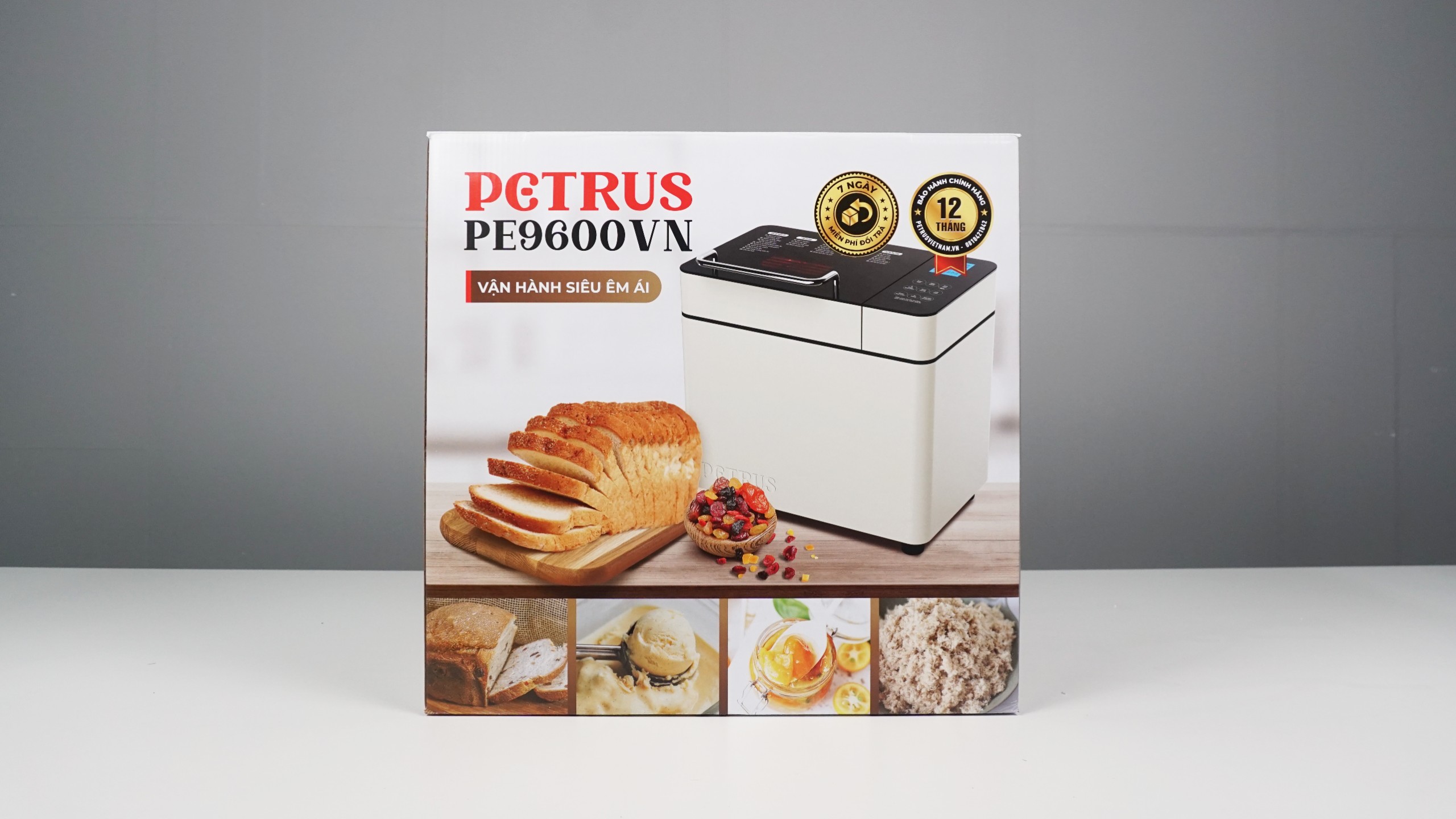 Máy làm bánh mì PETRUS 9600VN (bản quốc tế)