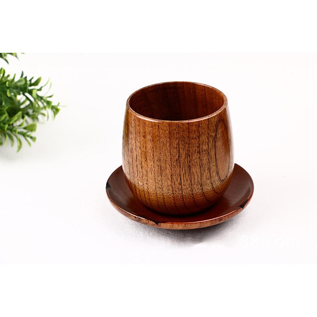 400ml Natural Wood Tea Coffee Cup Mug Handmade Wooden Beer Drinking Cup