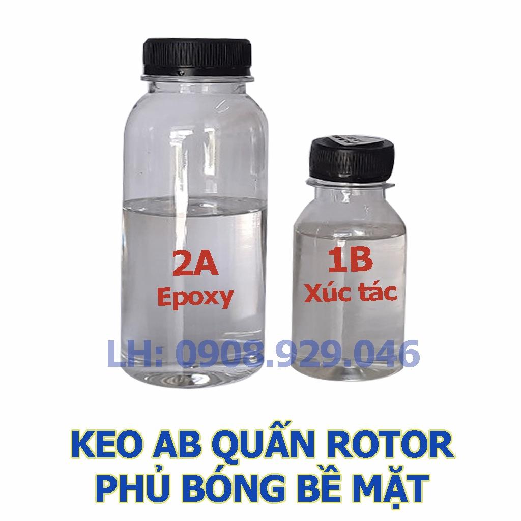Keo AB 2 thành phần - quấn rotor rô to - phụ tùng quạt keo Epoxy