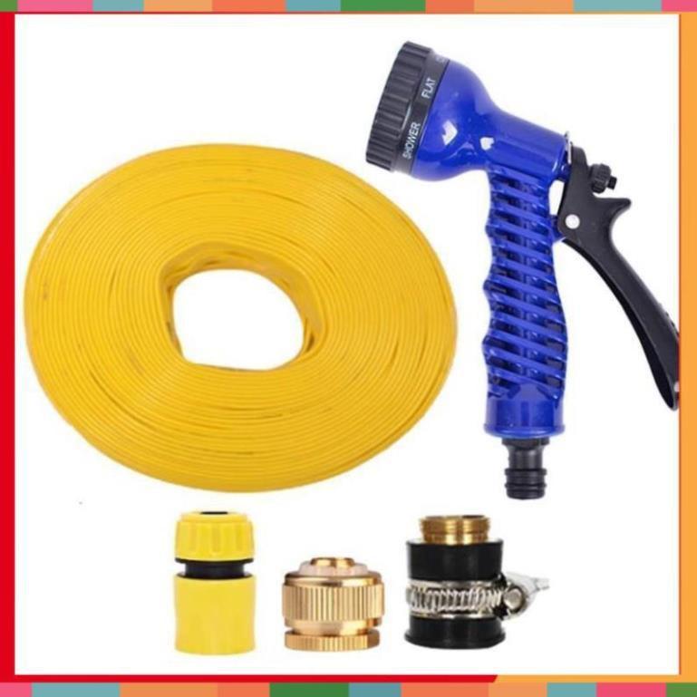 Bộ dây và vòi xịt tăng áp lực nước,rửa xe, tưới cây 7-10m  206843