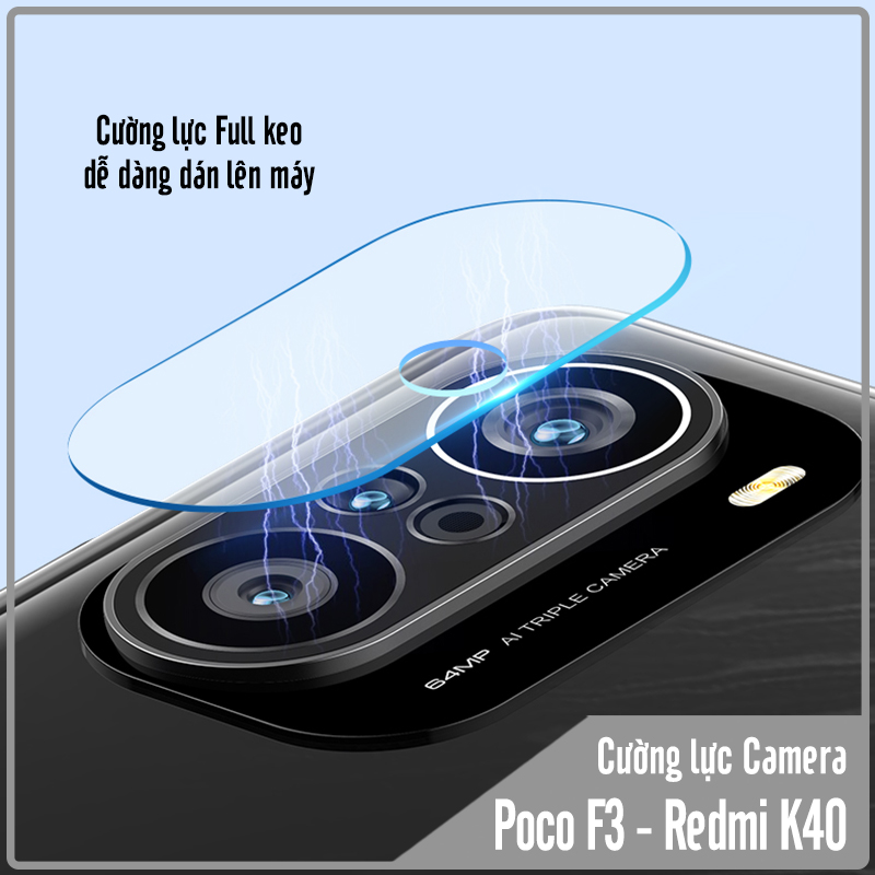 Kính cường lực Camera cho Xiaomi Poco F3 - Redmi K40