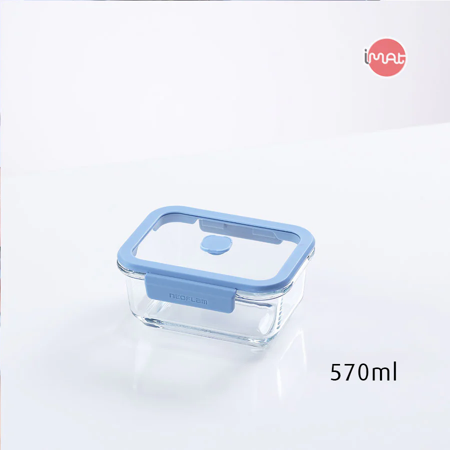 Bộ hộp thủy tinh chân không Neoflam VACU 6 món có bơm hút chân không kèm theo, dùng trong nhà bếp, lò nướng, lò vi sóng, tủ lạnh, máy rửa chén