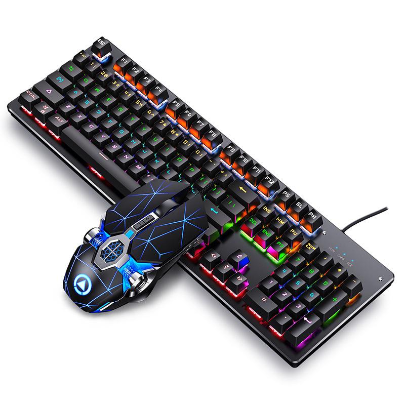 Phong cách mới nhất của bàn phím cơ thực chơi game trục xanh trục đen hơi nước không hỗ trợ bàn phím và chuột tại chỗ không hỗ trợ không
