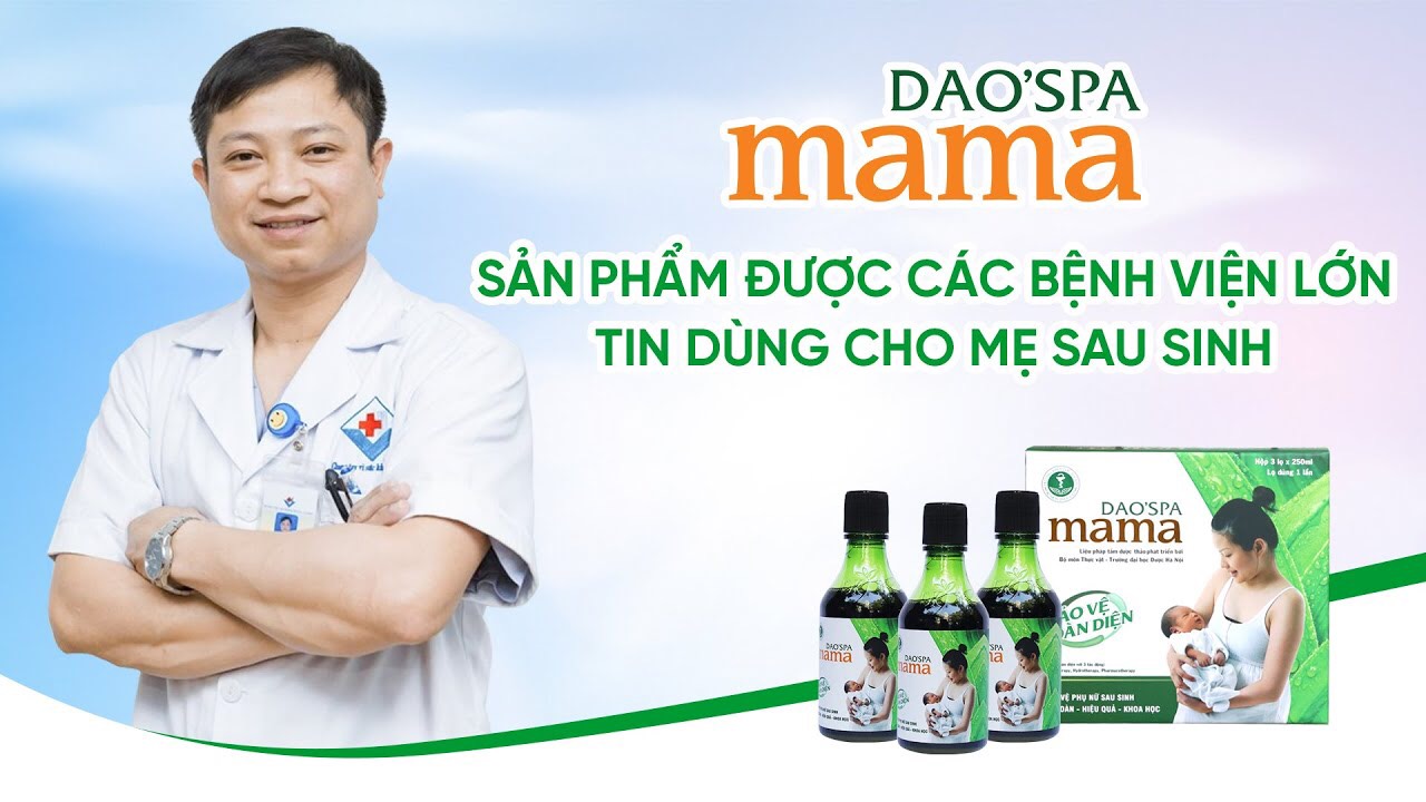 Nước tắm thảo dược cho Mẹ sau sinh Dao'Spa Mama (hộp 3 chai)