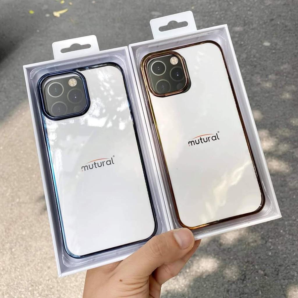 Ốp lưng Mutural lưng trong cứng viền màu bất tử không ố màu dành cho iPhone 13/ 13 Pro/ 13 Pro Max - Hàng chính hãng