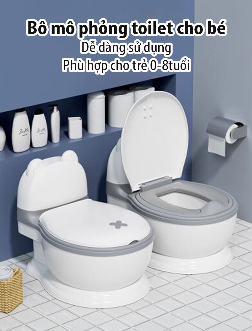 Bô mô phỏng toilet cho bé tập đi vệ sinh - bô trẻ em - bô cho bé - bô hình bồn cầu cho trẻ em