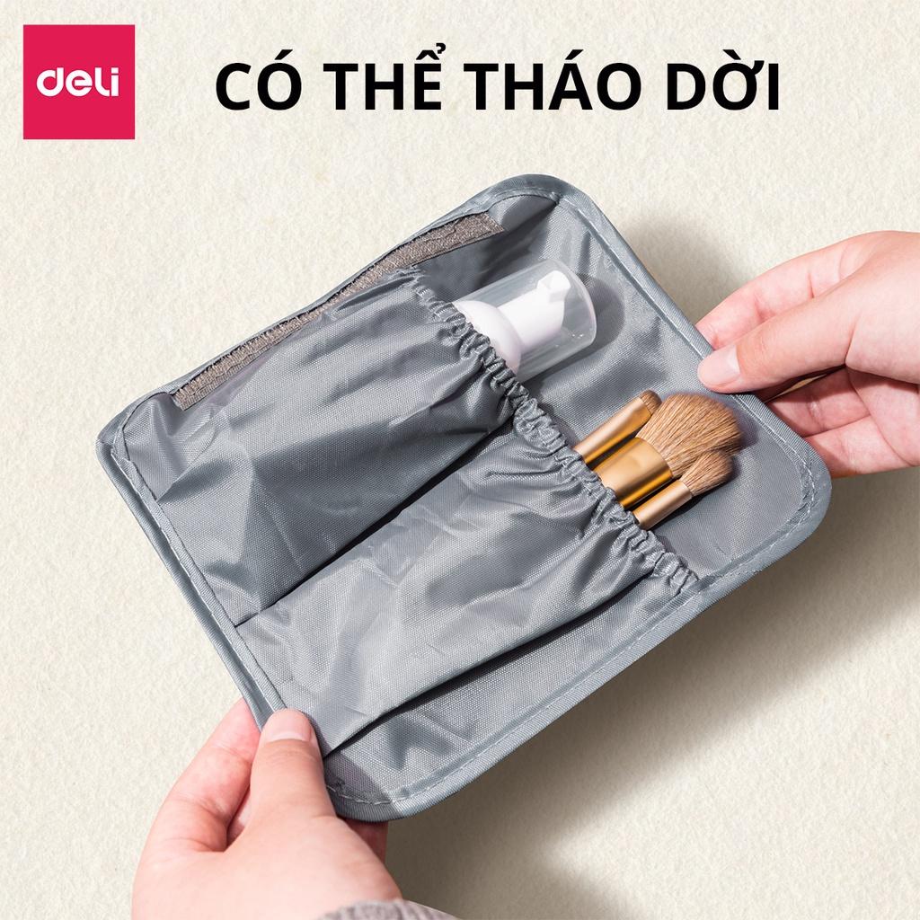 Túi Đựng Mỹ Phẩm Du Lịch Có Móc Treo Nhiều Ngăn Tiện Lợi Deli - Túi Đựng Đồ Cá Nhân Đồ Trang Điểm Đa Năng Chống Thấm Nước - VS641