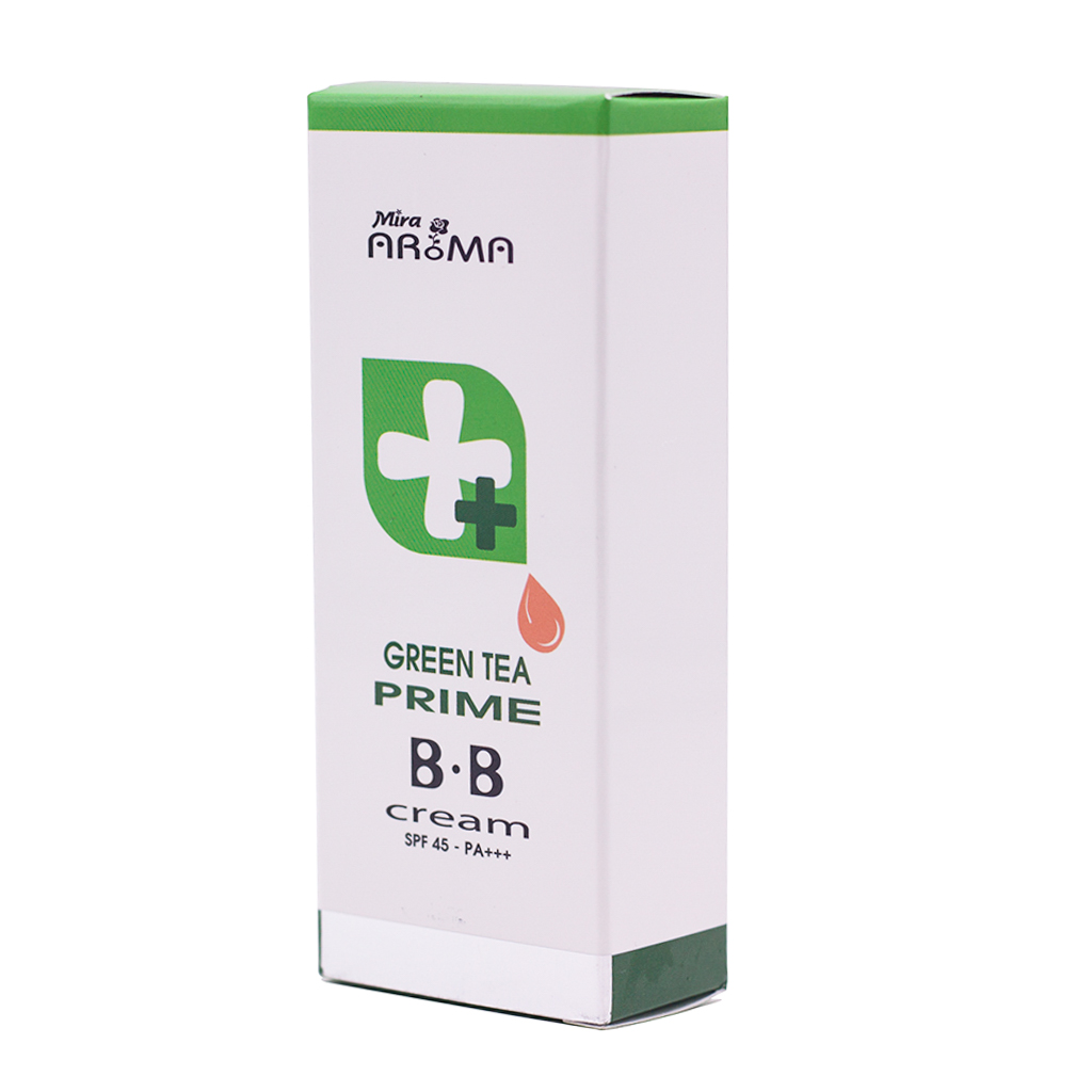 Kem nền trang điểm cao cấp Hàn Quốc Mira Aroma Prime Green Tea BB Cream tinh chất trà xanh (30ml) – Hàng chính hãng