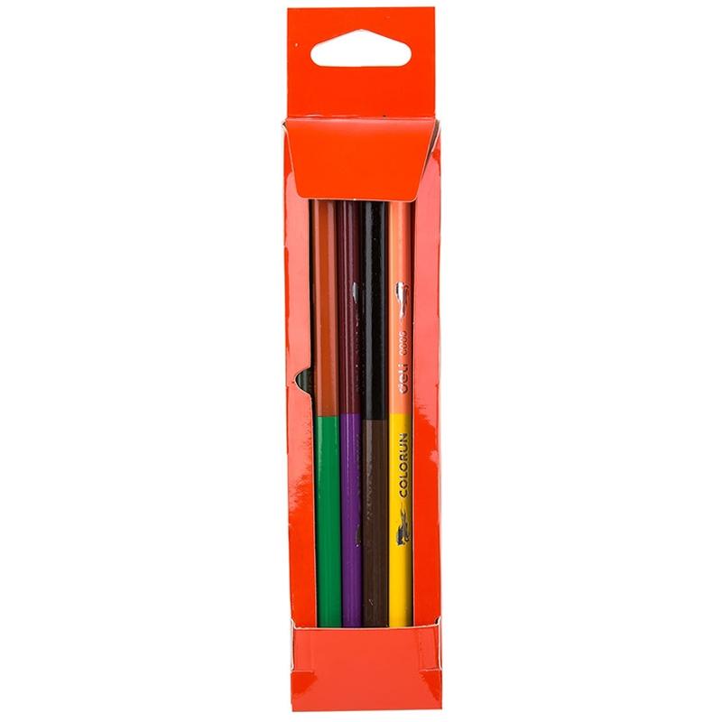 Hộp Bút Chì Màu 2 Đầu 12 Màu - Colorun - Deli C00500