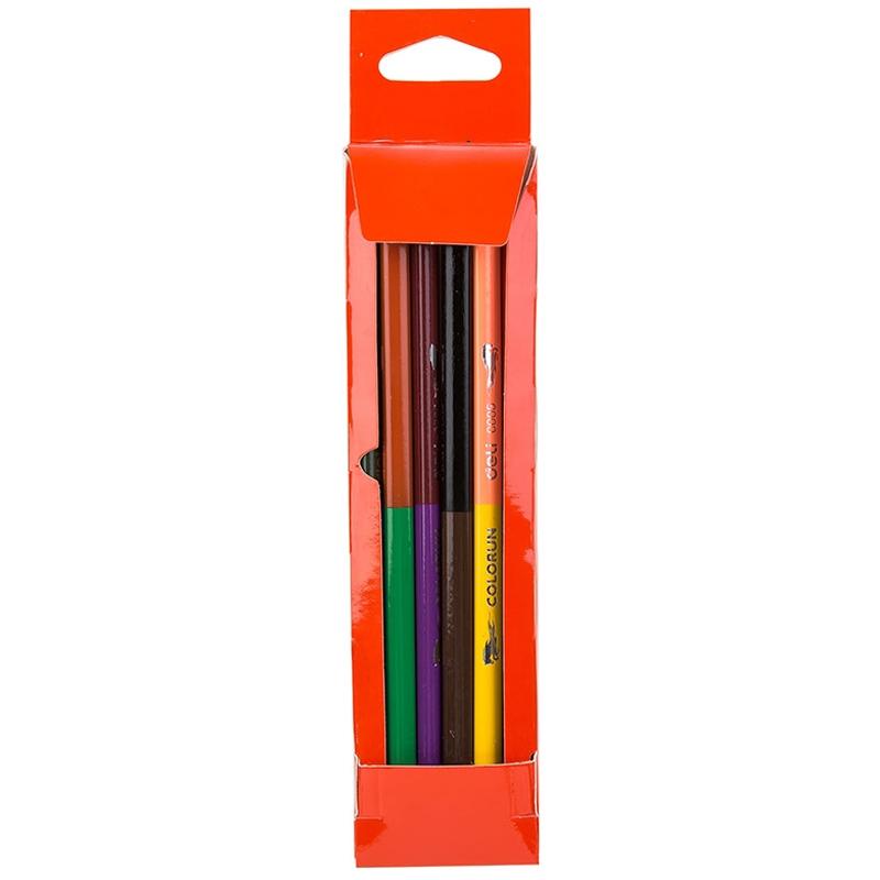 Hộp Bút Chì Màu 2 Đầu 12 Màu - Colorun - Deli C00500