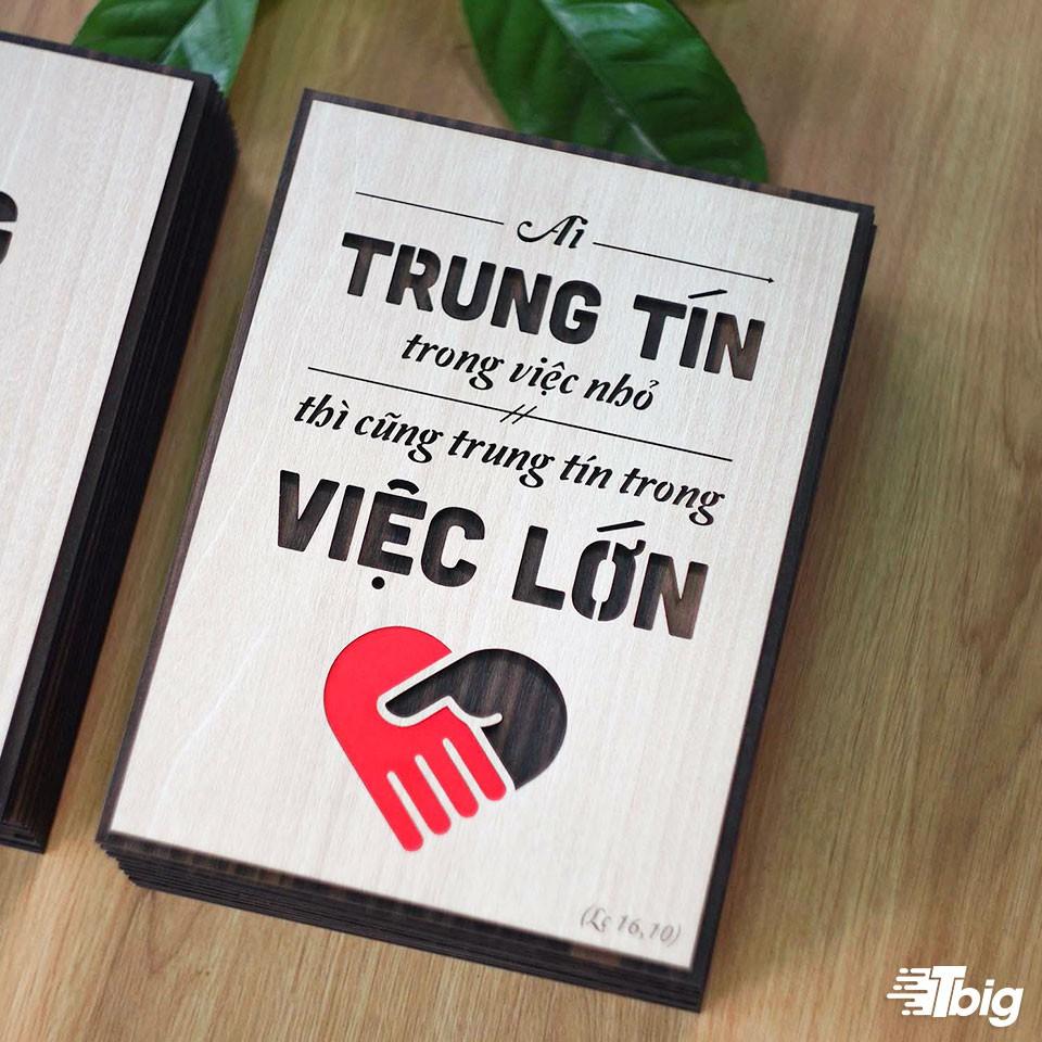 Tranh công giáo TBIG-CG004: Ai trung tín trong việc nhỏ thì cũng trung tín trong việc lớn