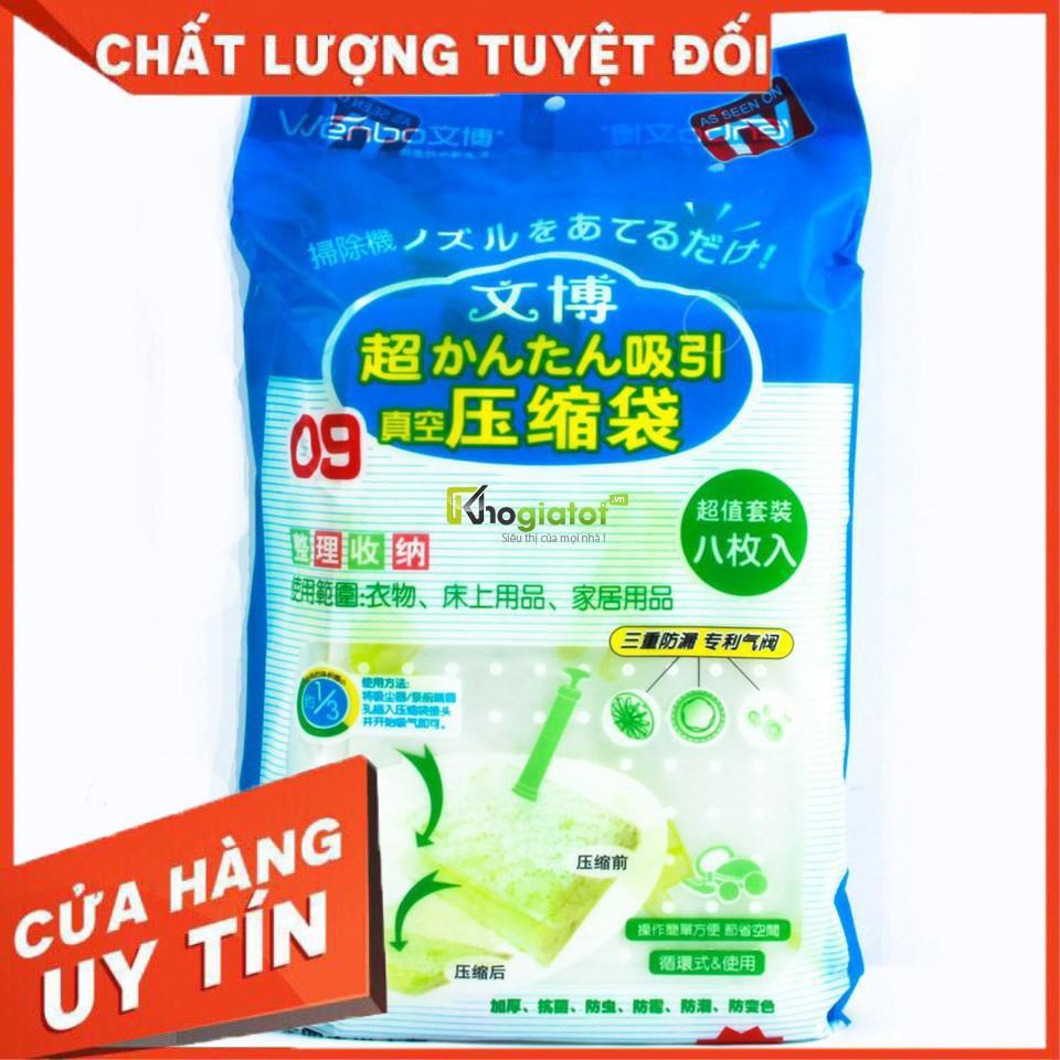 TÚI HÚT CHÂN KHÔNG CẤT CHĂN MÀN QUẦN ÁO [HỘP 8 TÚI][[SALE BEST]]