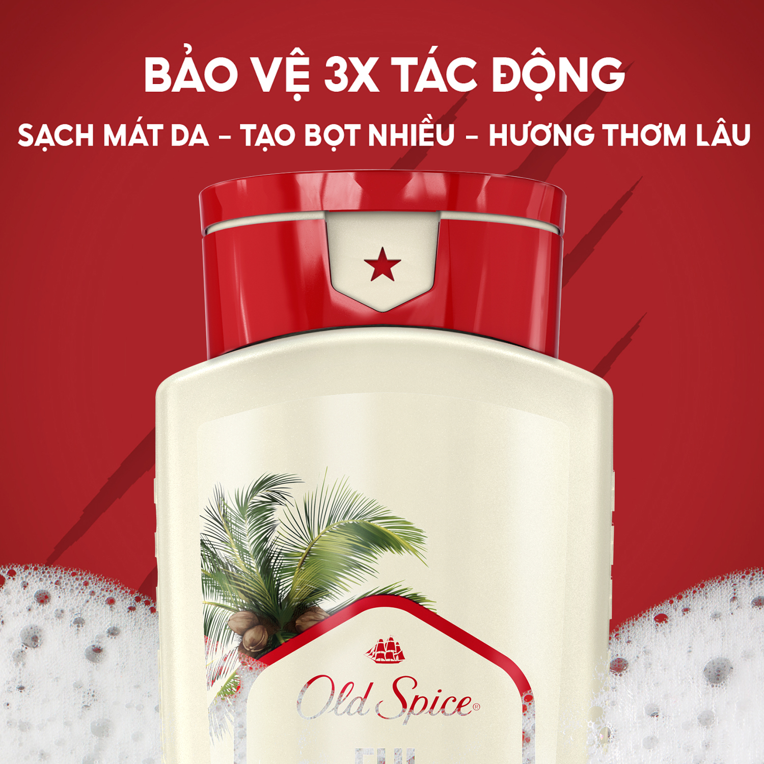 Combo 2 Sữa Tắm OLD SPICE Body Wash Chai 473ml x2 Hương Timber/ Wolfthorn/ Beargloves/ Fiji