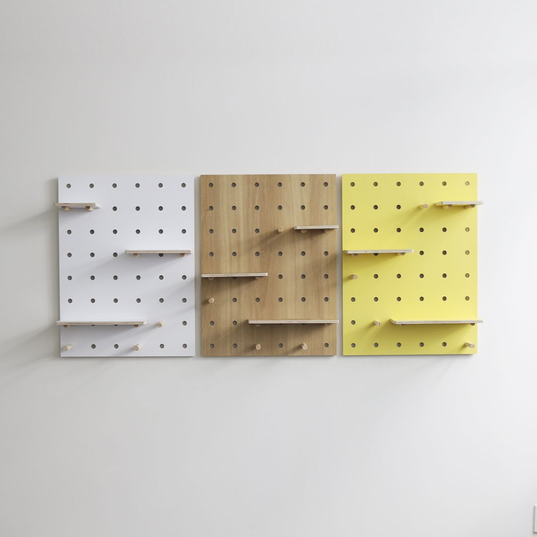 Bảng Gỗ Đục Lỗ SMLIFE Pegboard WP3s - Combo Bảng Trang Trí Bằng Gỗ Plywood Phủ Laminate Cao Cấp Cho Không Gian Lãng Mạn