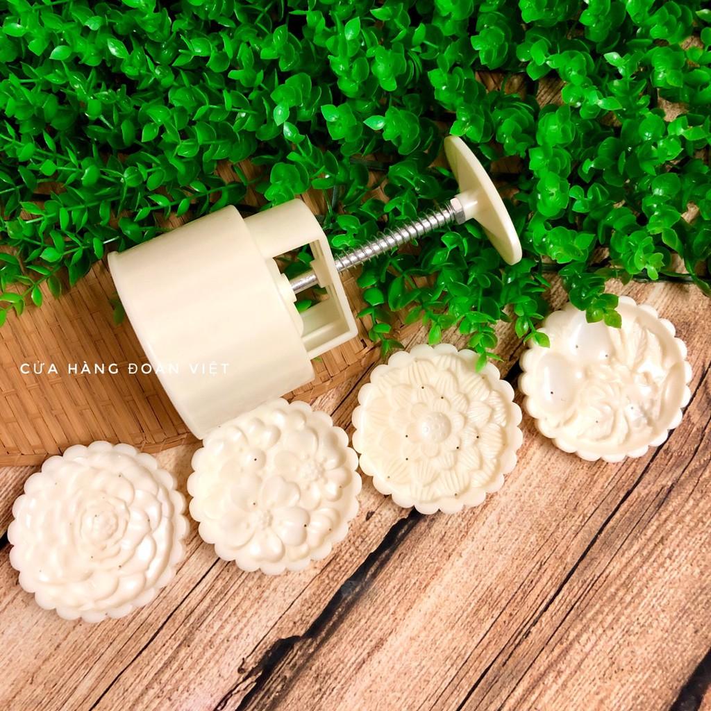 Khuôn Trung Thu 3D Siêu Sắc Nét - Hình Hoa Đào, Sen , Hồng 150g , 200g
