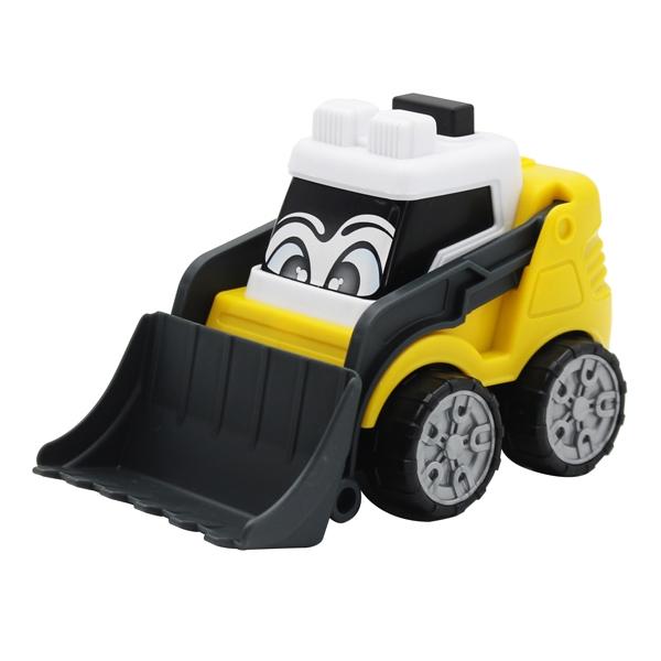 Đồ Chơi Mô Hình Xe Xây Dựng ABC Happy Builder - Dickie Toys 204111003 - Màu Vàng - Xe Ủi