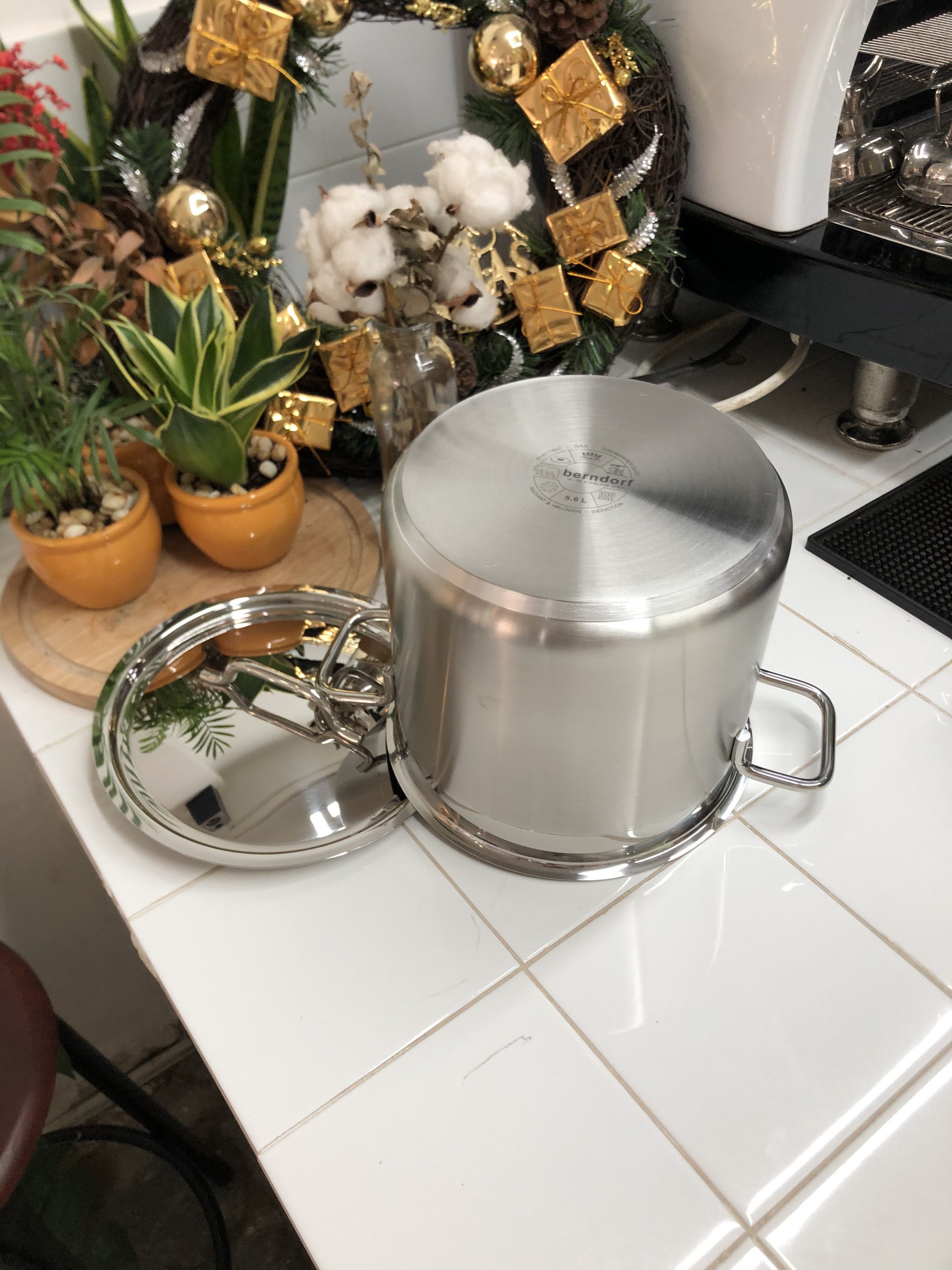 Nồi Inox 304 Đáy 3 Lớp Cao Cấp Hiệu Berndorf Sandrik - High Casserole With Lid