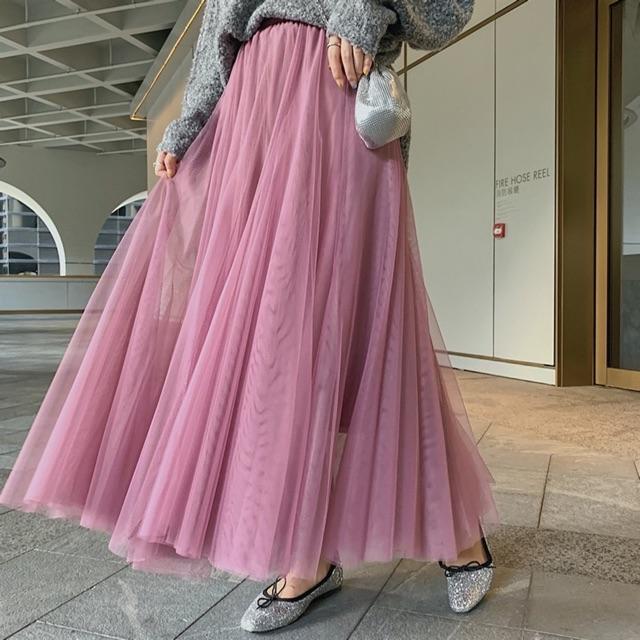 Chân váy lưới tutu chiều dài 65cm; 80cm; 90cm; 100cm phong cách Hàn Quốc Yura Store CV091