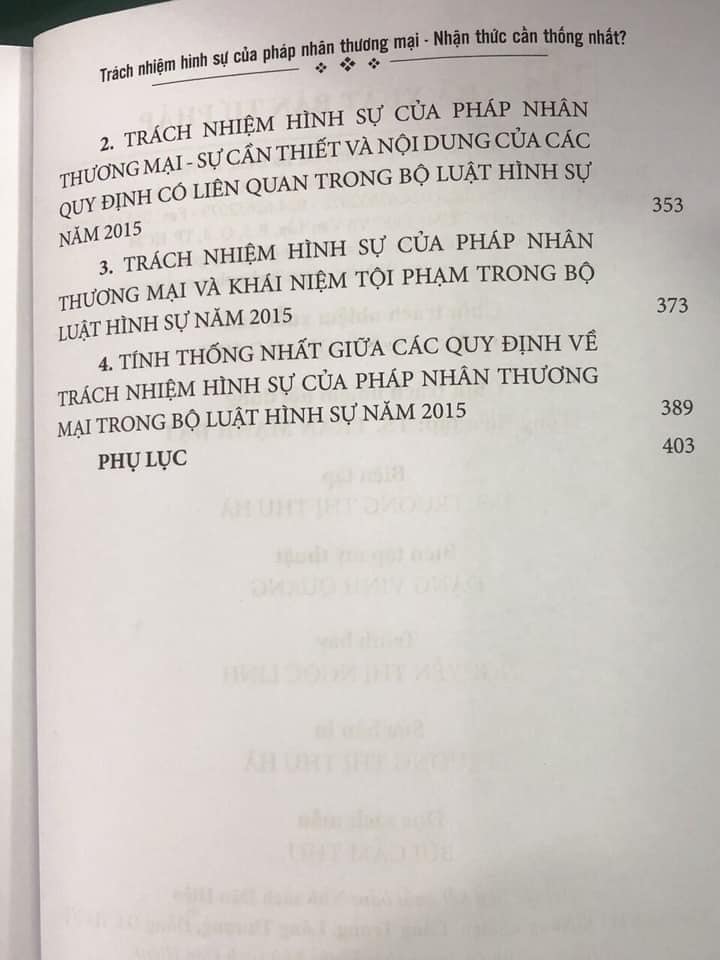 Trách nhiệm hình sự của pháp nhân thương mại - Nhận thức cần thống nhất?