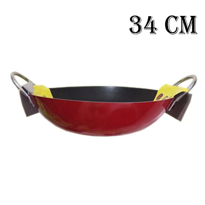 Chảo trơn chống dính sâu lòng 2 quai  công nghệ Hàn Quốc 34cm