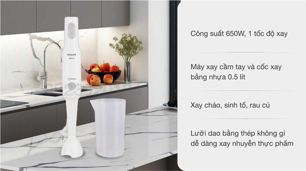 Máy xay cầm tay 650w Philips HR2534 - Hàng chính hãng