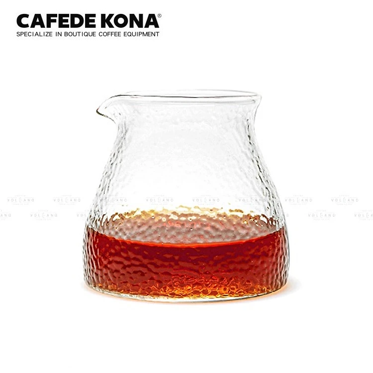 Bộ bình và ly thủy tinh mờ pha cà phê trà Cafede Kona